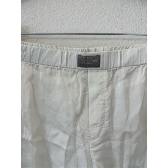 EUC J.Crew Women’s Soft Shine Satin Boxer Cream, size: M - Picture 3 of 6